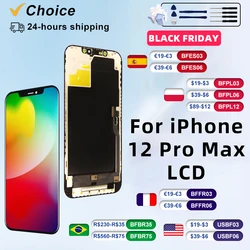 AAA+ OLED For iPhone 12 Pro Max LCD Display With 3D Touch Screen Digitizer For 12 Pro Max Screen Replacement Assembly Incell