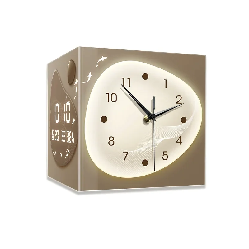 Running digital clock No punching corner clock Electronic clock