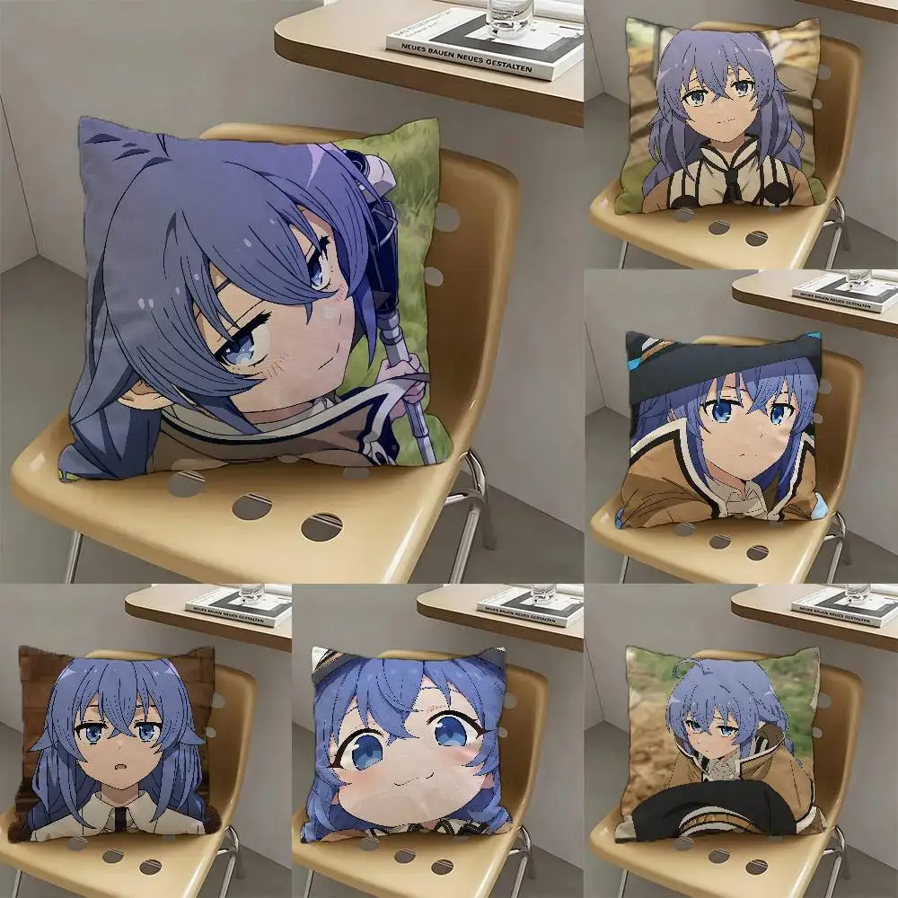 1pc Anime Mushoku Tensei Roxy Migurdia Pillow Case Fashion Square Pillowcase Bedroom Sofa Room Ins Decoration Leisure