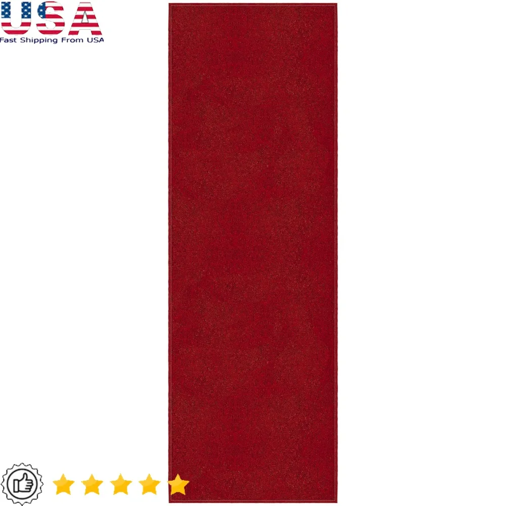

Hallway Runner Rug 20" x 59" Non-Slip Stain Resistant Polyester Kitchen Bedroom Entryway High Traffic Areas