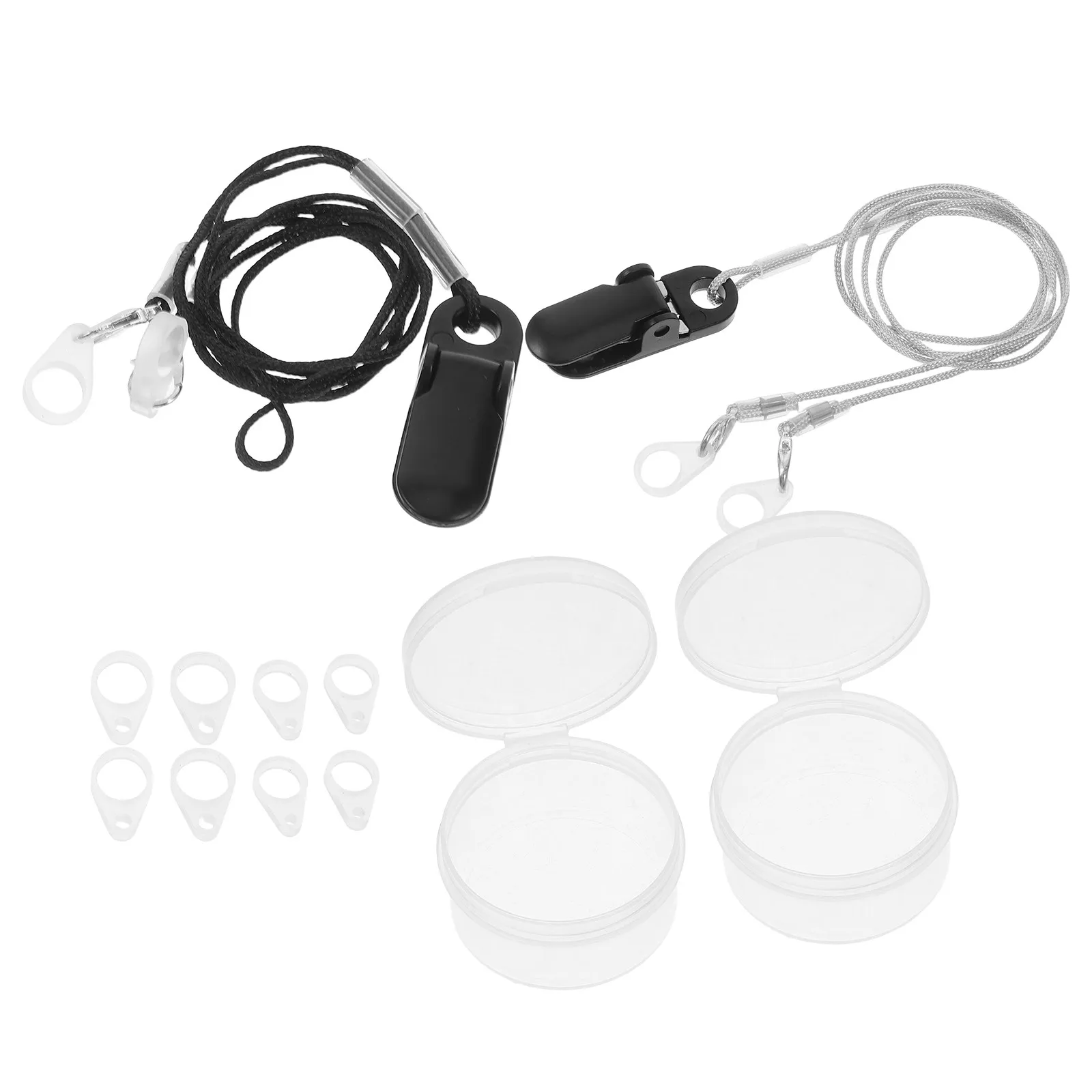 2Sets Hearing Aids Protection Cord Anti-Loss Hearing Amplifier Holder Rope with Clip Secure Retention Rope for Seniors - view 4