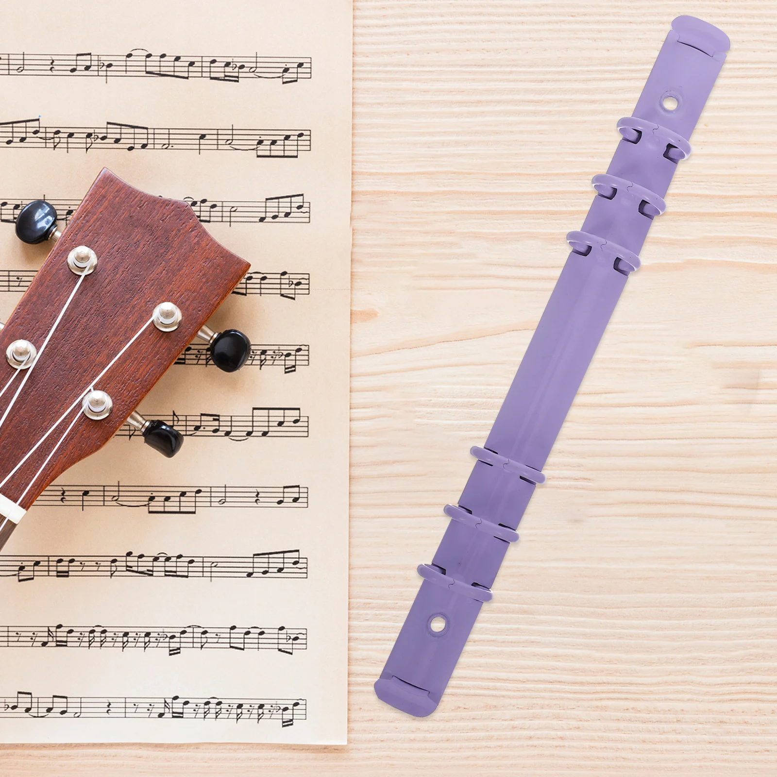 

2Pcs A5 6-Ring Purple Metal Loose Leaf Binder Rings Detachable Binder Mechanism for Planner Notebook Binding Spines Combs