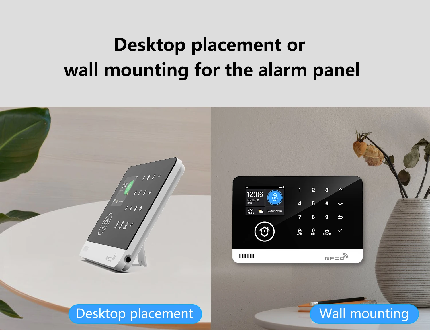 Affordable Home Security 4G GSM WiFi Alarm System Host - Wireless Kit for Whole House Protection, No Fees Tuya App Control