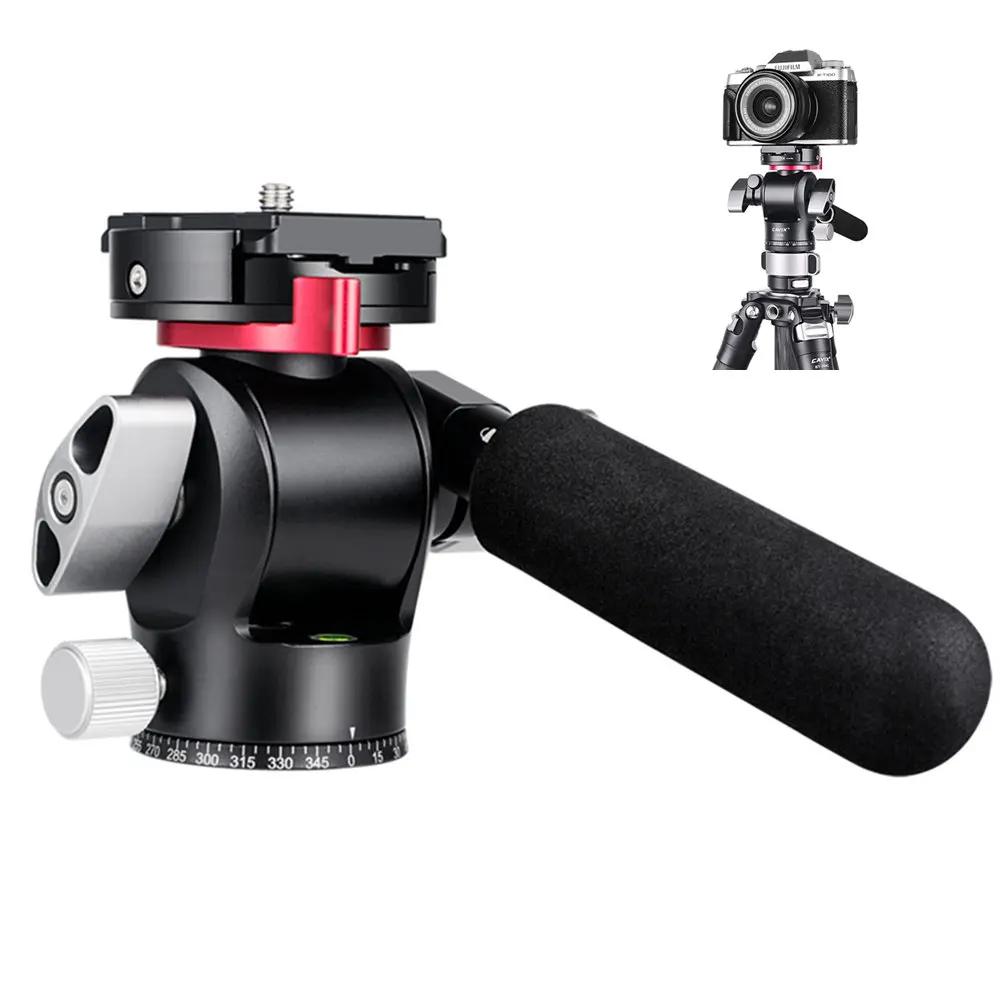 

Панорамная головка штатива, универсальная вращающаяся головка для видео, быстросъемная пластина штатива для камеры DSLR, максимальная нагрузка 10 кг