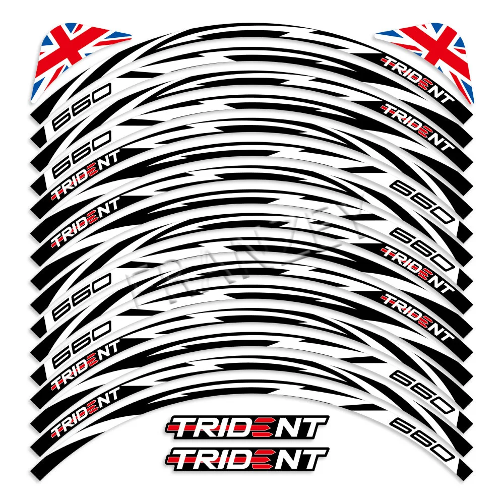 Reflective Motorcycle Accessories Wheel Stickers Inside of Hub Decals Rim Stripe Tape For Triumph Trident 660 TRIDENT 660 2023