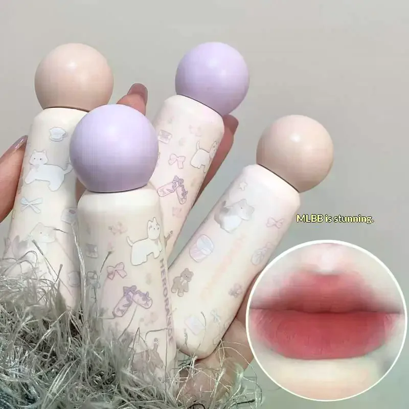 HERORANGE Nude Matte Lip Mud Wodoodporna, nieprzywierająca płynna pomadka do ust Długotrwały, mocno napigmentowany błyszczyk do ust Koreańskie kosmetyki