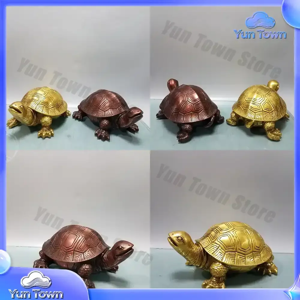 Factory direct sales Seiko copper color brass longevity turtle turtle home ornament brass copper turtle animal gift ornament