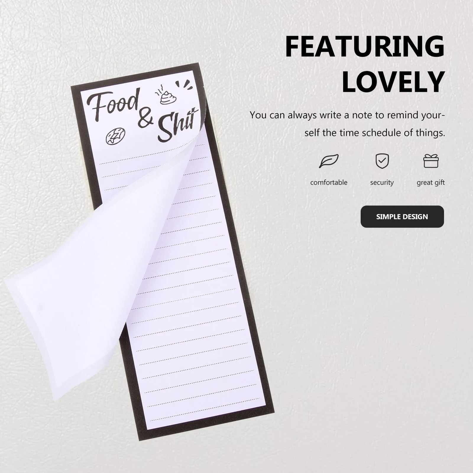 Note Pad magnética para geladeira, To Do List Notepad, Frigorífico Notepad, Lista de mercearia, 2pcs