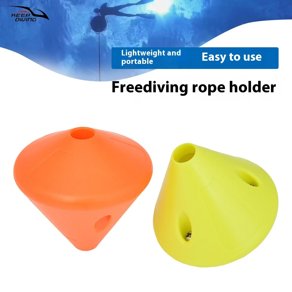 

Free Diving Rope HolderABS Diving Tether Clip Rope HolderRope Fixing PlugUnderwater Traction Rope Fixing Tool