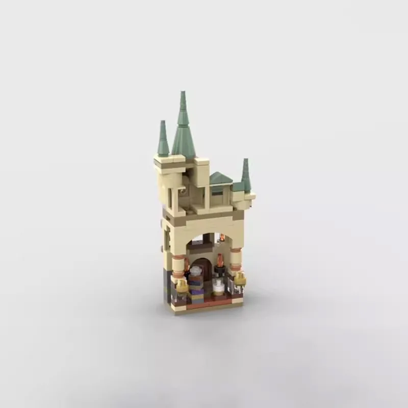 Fantasy Magic Room Scene MOC Blocks, Mysterious House Diorama Model, DIY Collectible Building Toy for Magic Theme Hobby Fans