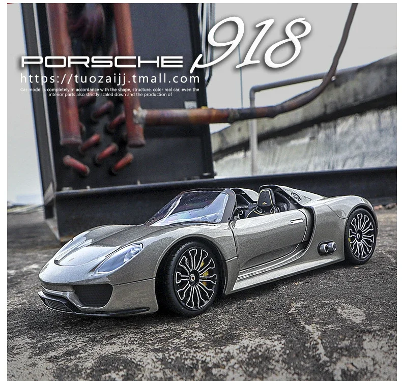 

WELLY 1:24 Porsche 918 Spyder Supercar Alloy Car Model Diecasts & Toy Vehicles Collect Car Toy Boy Birthday gifts