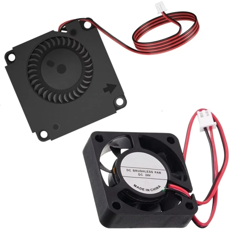1/2 Unidades Ventiladores Sopradores 4010 DC 24V para Extrusora Hot End, Ventilador Turbo, Cooler e Radiadores Axiais para Impressora 3D Ender 3 Ender 3 Pro