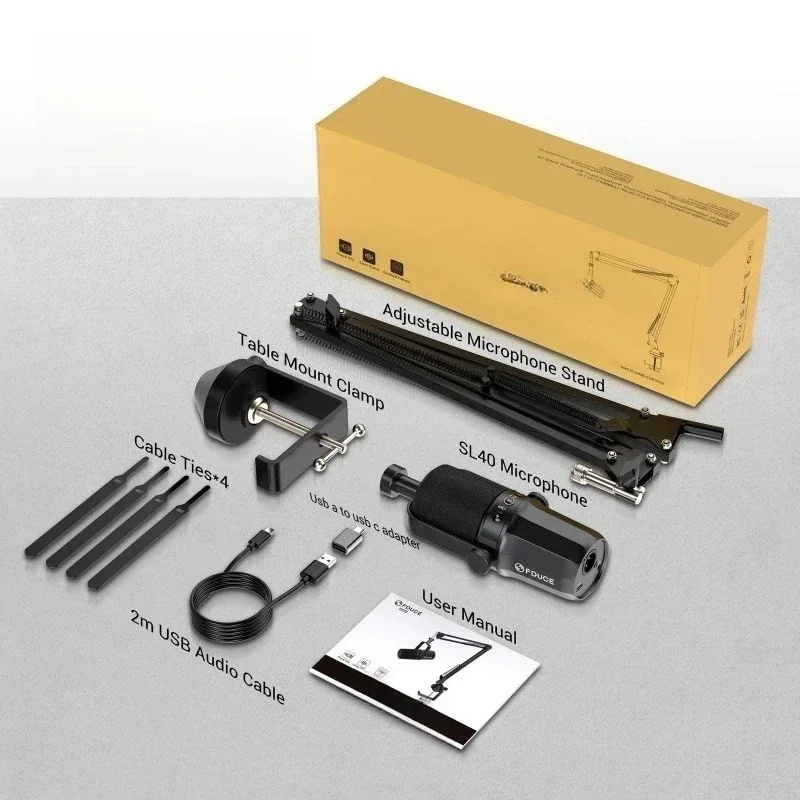 Live Sound Card Set XLR/USB Dynamic Professional Microphone Studio Live Microphone