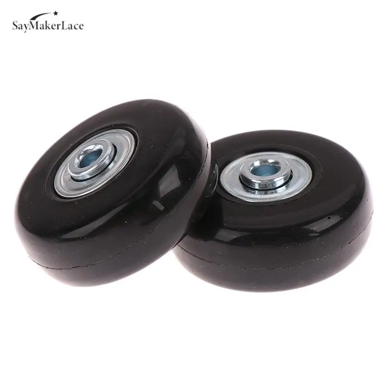 50*18mm Black Luggage Suitcase Replacement Wheels Suitcase Repair Axles Deluxe Black With Screw Accessories