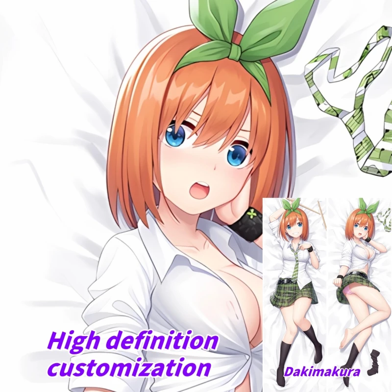 

Dakimakura Anime Pillow Case Nakano Yotsuba Double-sided Print Of Life-size Body Pillowcase Gifts Can be Customized