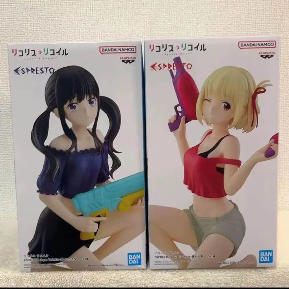 

Banpresto BANDAI Licorice Recoil Nishikigi Chisato Inoue Takina в наличии, оригинальная аниме-фигурка, модель, настоящая игрушка в штучной упаковке