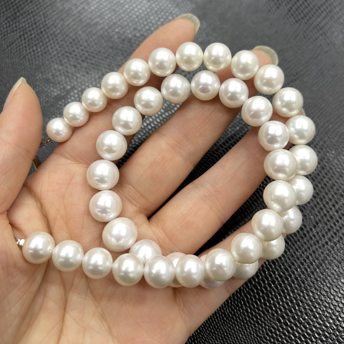 

9-11 мм 5A натуральный пресноводный круглый Эдисон почти круглый жемчуг-разделитель из бисера ювелирные изделия сделать DIY ожерелье браслет женский свадебный премиум-класса