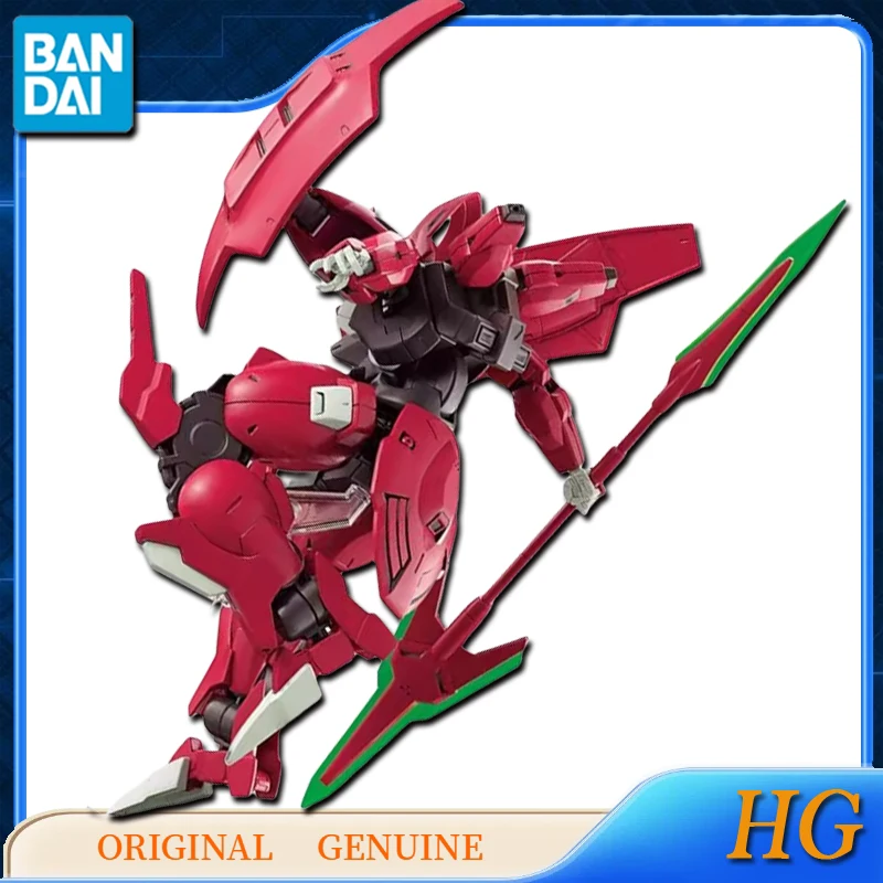 Bandai original genuíno hg 1/144 a bruxa da mercury gundam varialbalde anime figuras de ação brinquedo para crianças presente modelo ornamentos