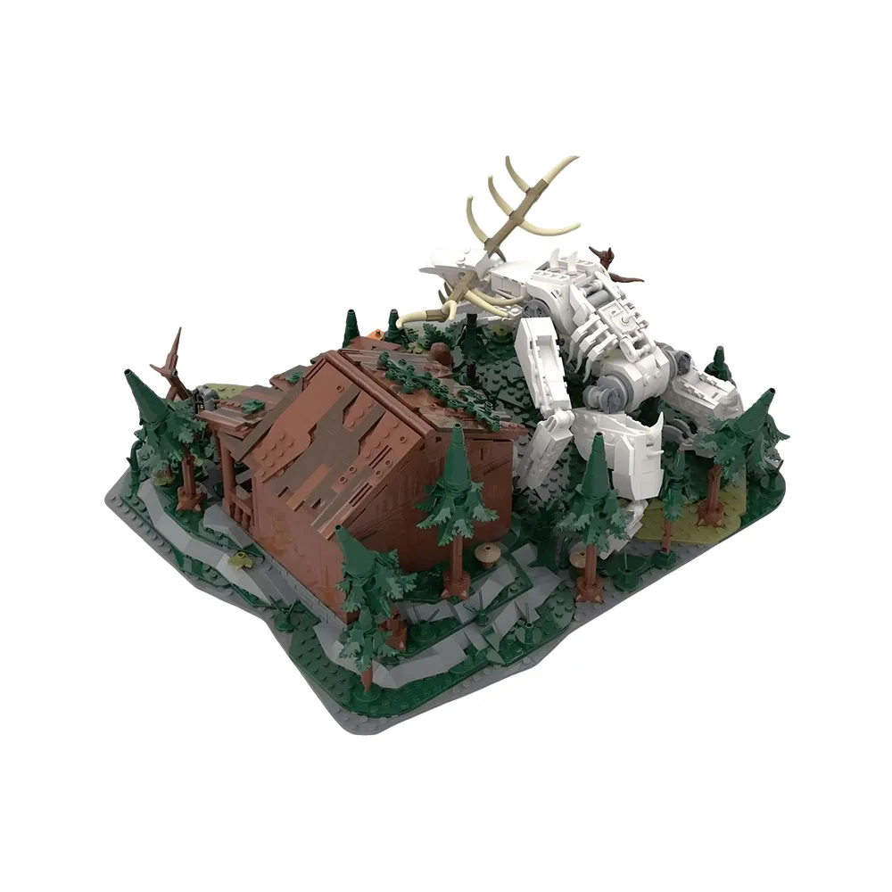 

MOC Wendigo Familiar Voice Kit Building Blocks Folklore Evil Monster Architecture House Toy Adult Gift