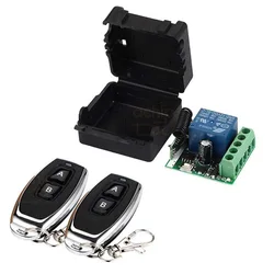 433Mhz Universal Wireless Remote Control Switch DC 12V 1CH Relay Receiver Module RF Transmitter for Door Electromagnetic Lock