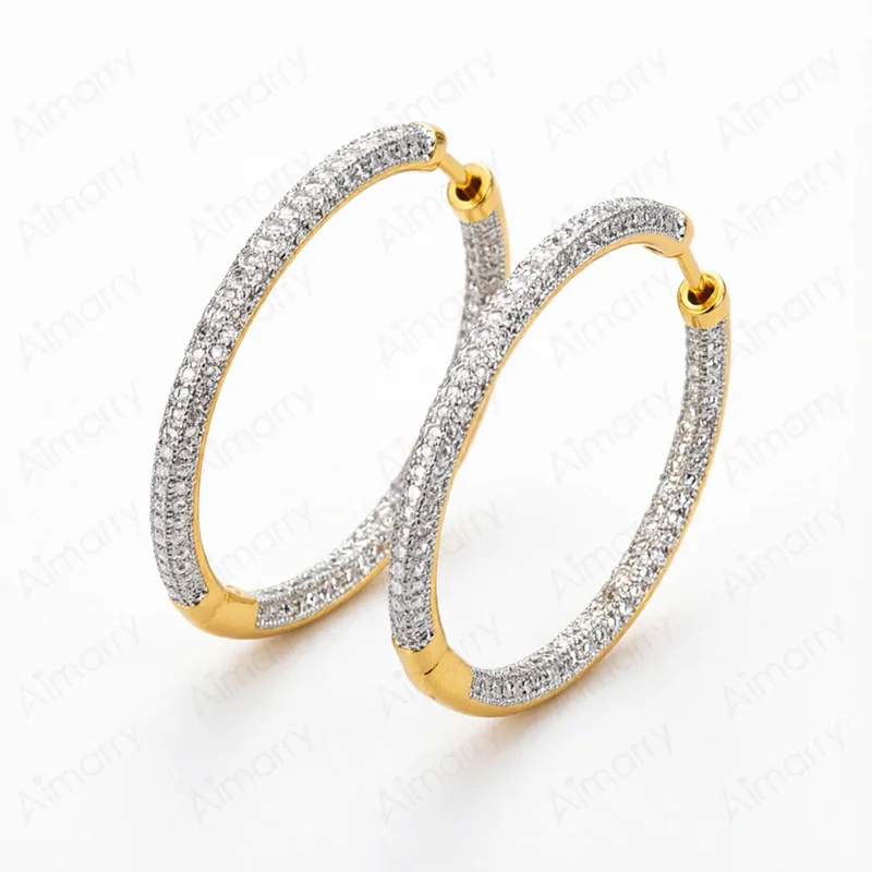 Women's 925 Sterling Silver AAA Zircon Earrings, Simple Design