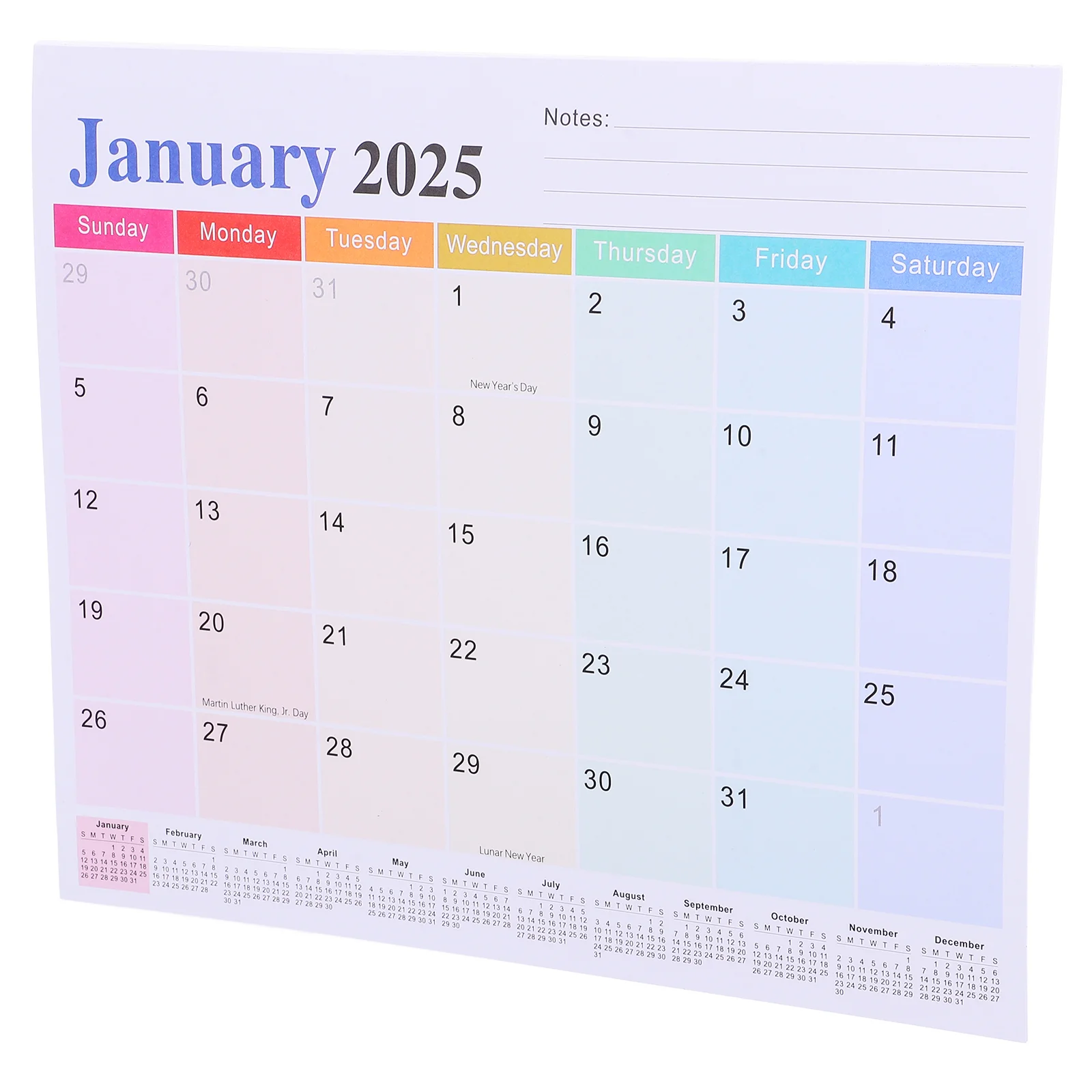 Paper Calendar for Fridge Refrigerator Planner Magnet Kitchen Calendars Monthly