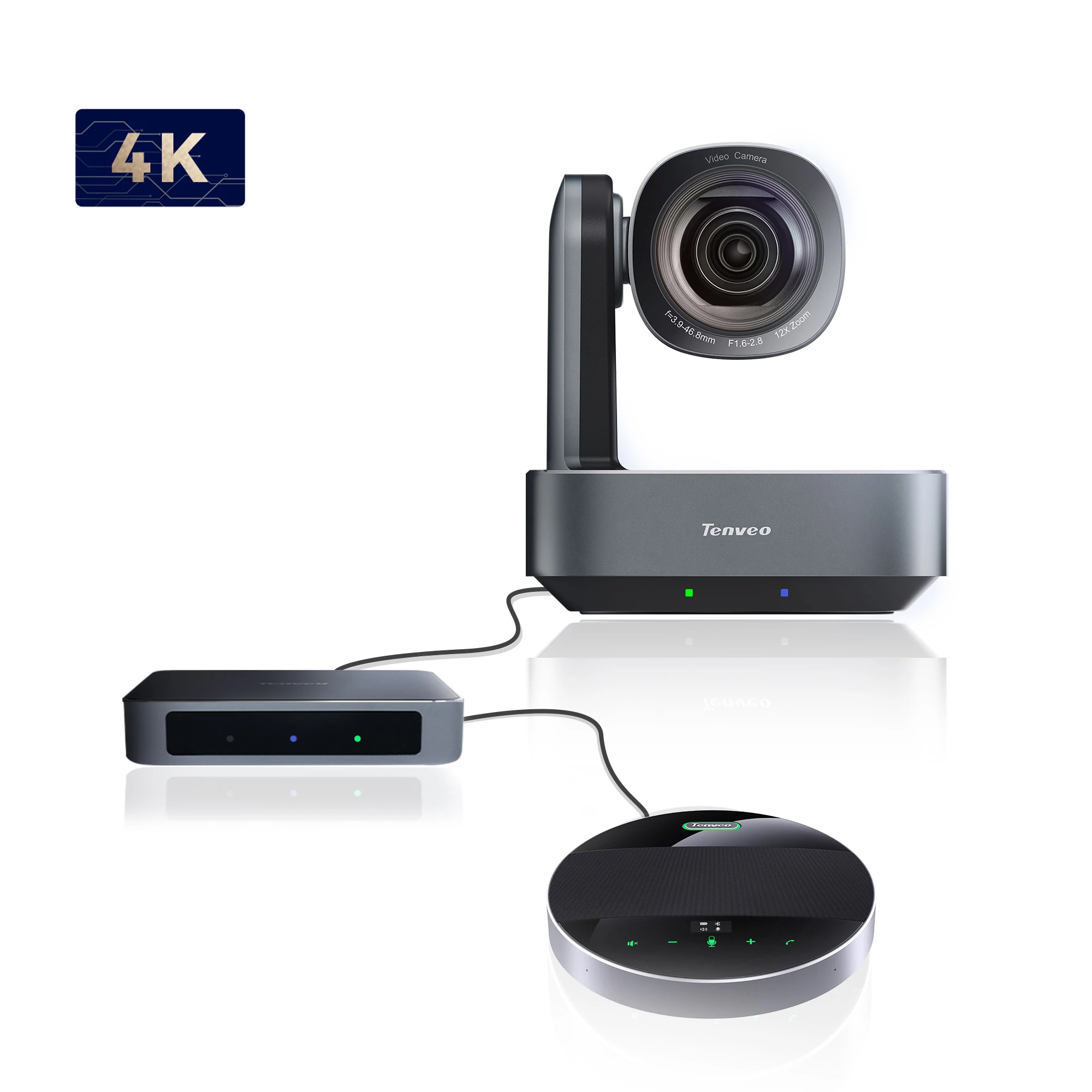 Professional Tenveo VL Group 12U 4K 12x Zoom Video Conferencing Camera Conference Microphone System Video Conference System