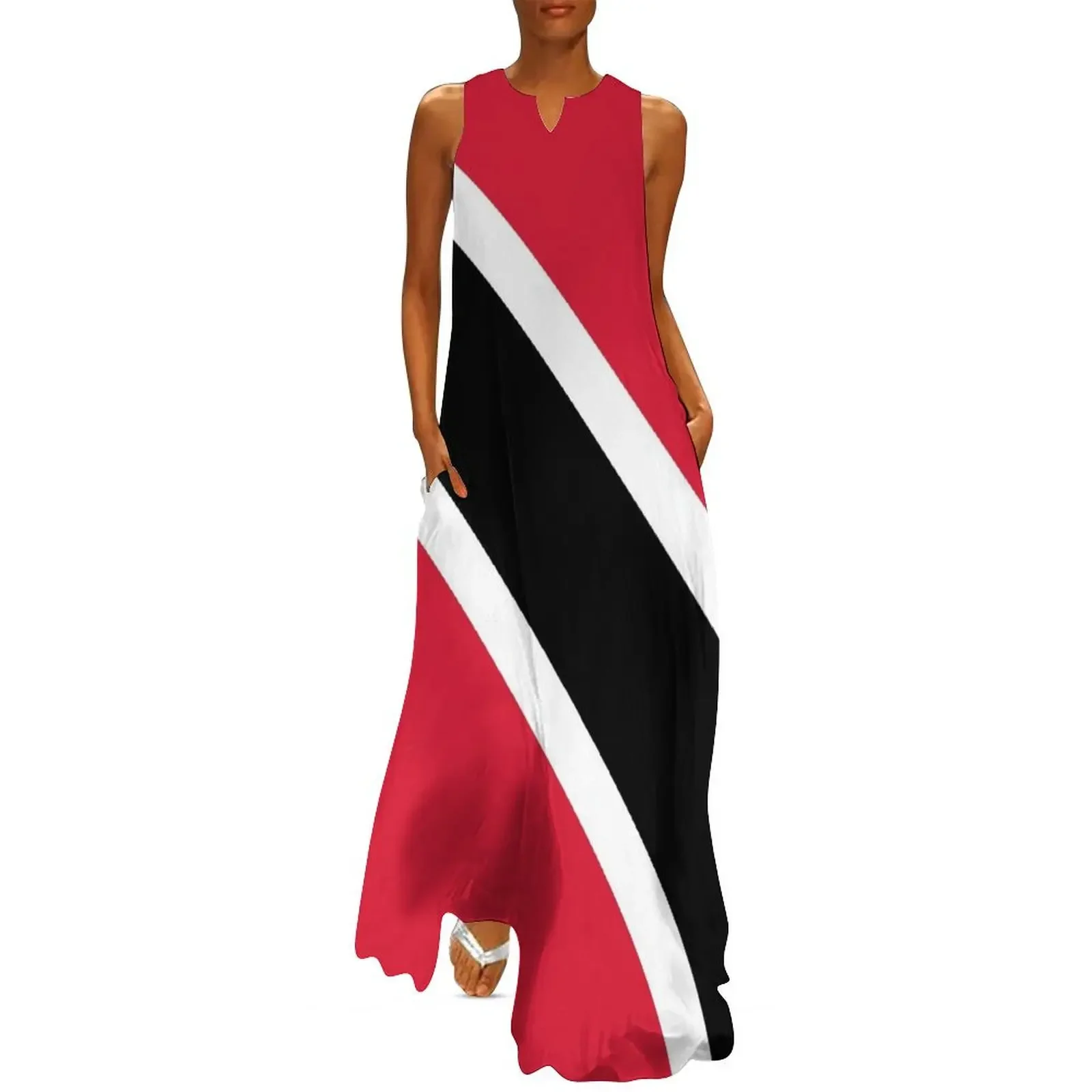 

Trinidad & Tobago Flag Long Dress luxury evening dresses 2025 Dance dresses Dress
