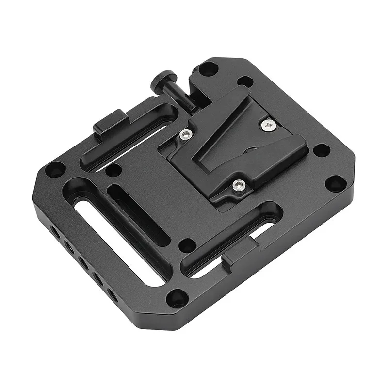 

V-Lock Mount Battery Plate Quick Release Mount Adapter With VESA Mount & ARRI Locating Pins For DSLR Camera Battery Accessories