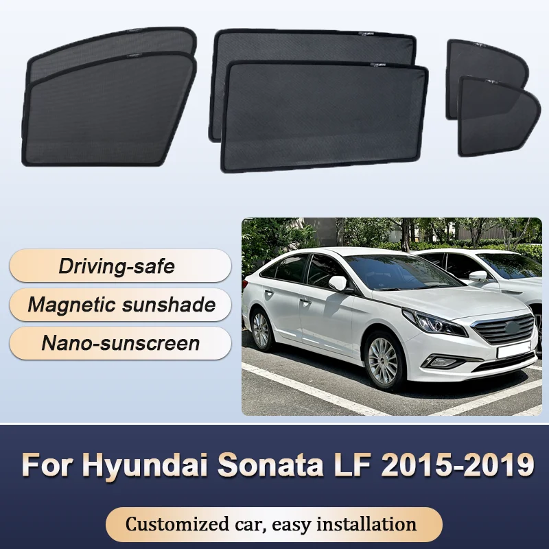 

Sun Shades For Hyundai Sonata LF 2015 2016-2019 Sunshades Magnetic Heat insulation Curtains Privacy Window Visor Car Accessories