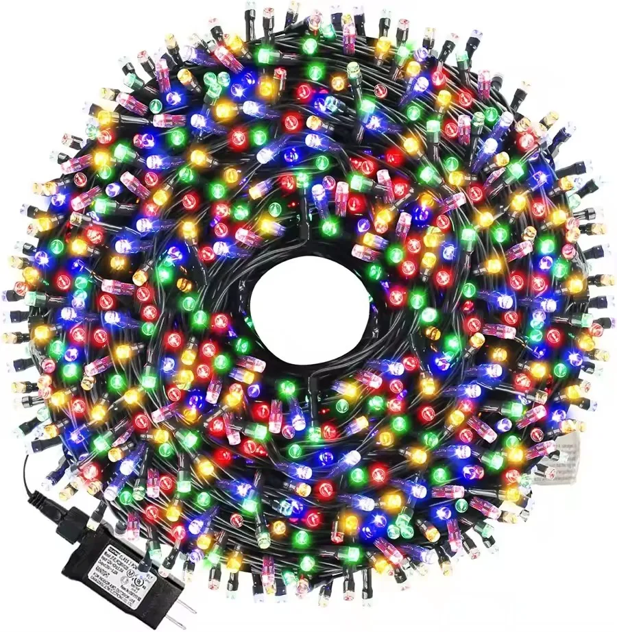 50M 500LEDs Garden String Lights 8 Modes Christmas Party Wedding Xmas Tree Holiday Fairy Garland Lights for Indoor Outdoor Decor