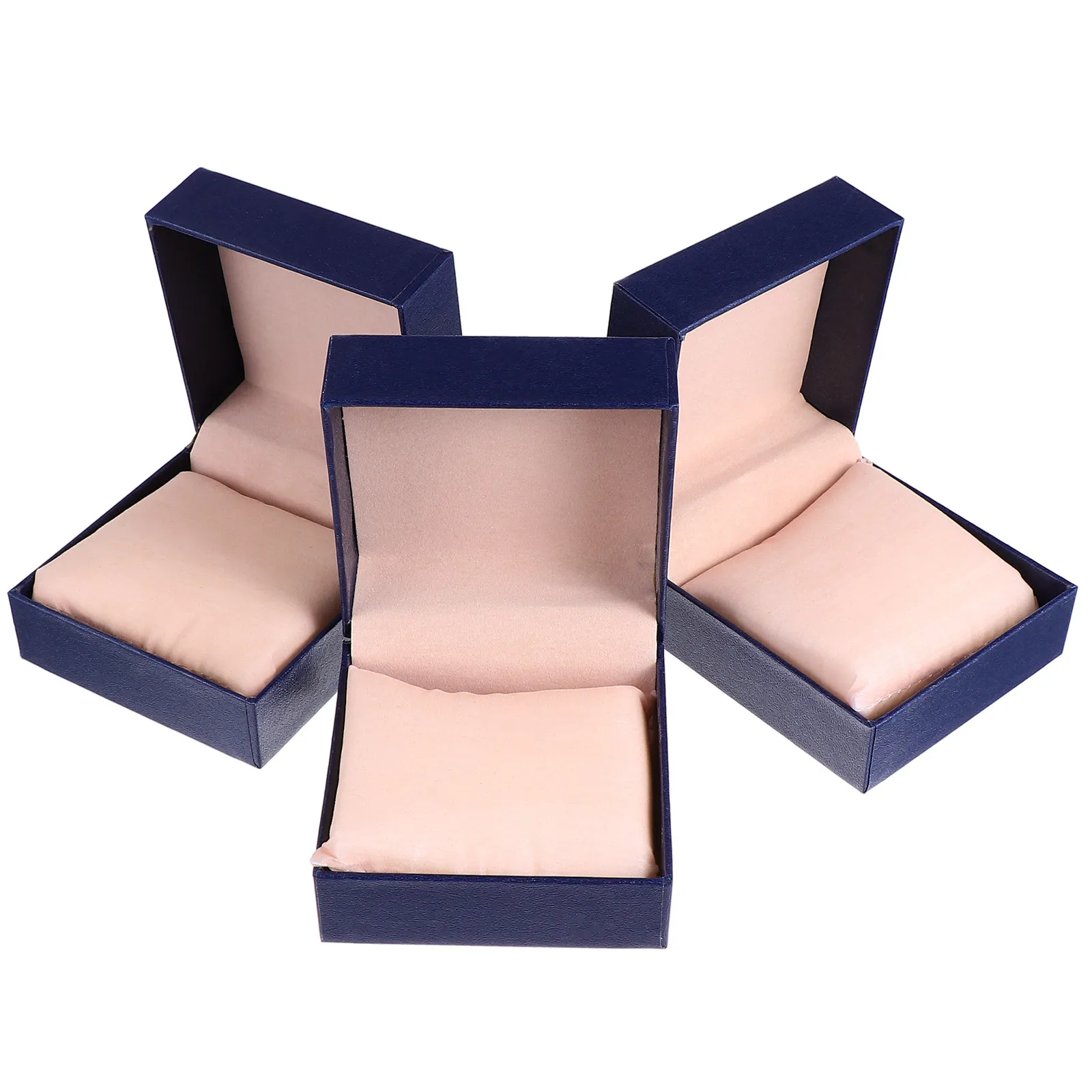 

3Pcs Watch Gift Box Thick Cardboard Creative Litchi Pattern Decorative Cases Fashion Watch Organizer Storage Jewelry Packaging