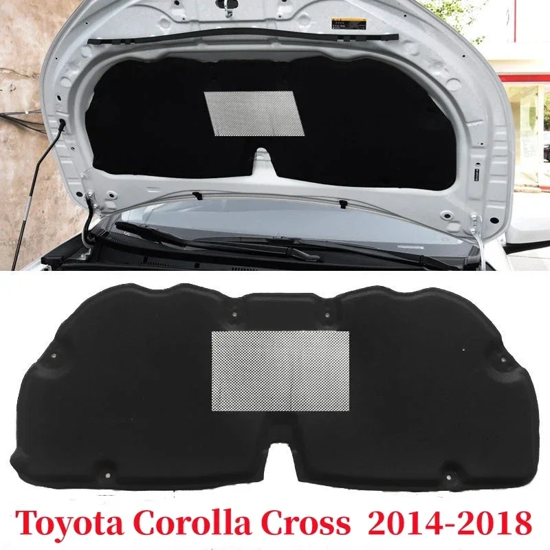 Front Engine Hood Insulation Pad Soundproof Mat Cover Foam Sound Heat Cotton Fireproof for Toyota Corolla Cross 2014-2018