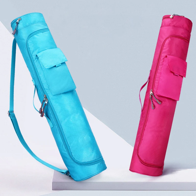 Yoga Mat saklama çantası spor spor çantaları çok fonksiyonlu cep sırt çantası büyük kapasiteli hafif naylon kumaş omuzdan askili çanta
