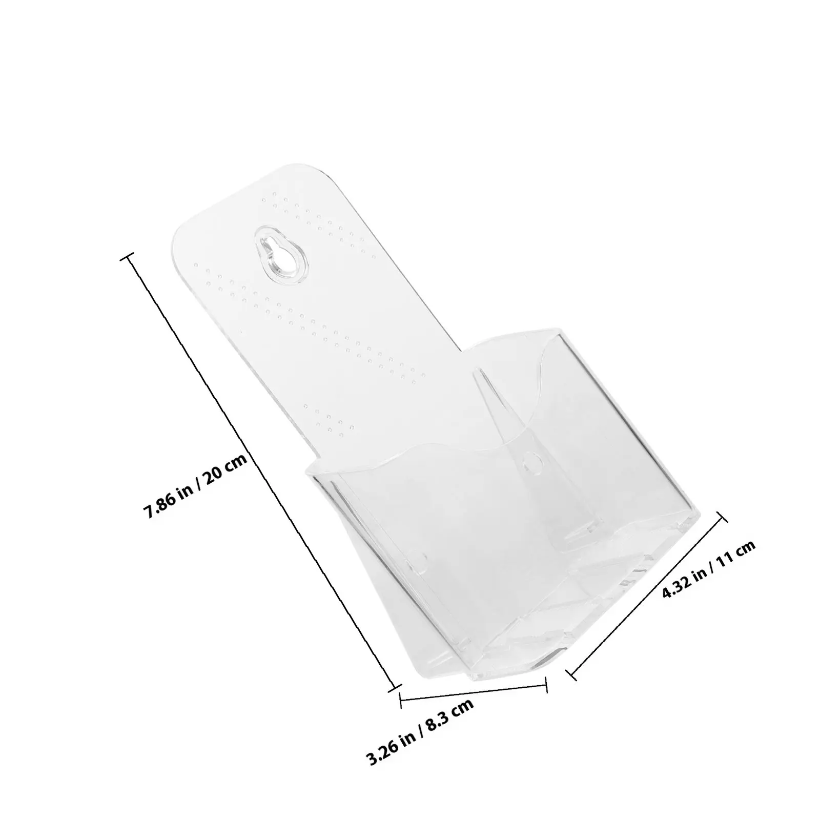 Acrylic Document Holder Wall Mounted Desktop Book Display Stand for Brochures, Cards, Files – 2 pcs