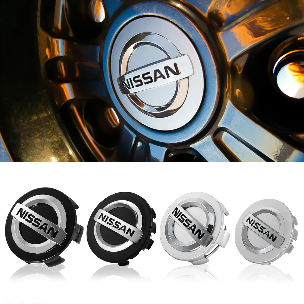 4PCS 54/60mm Car Vehicle Wheel Hub Center Cap Cover Decals Stickers Badge For Nissan Nismo Teana GTR Versa Almera X-Trail Xterra