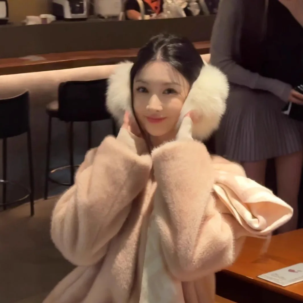 Manteaux en fausse fourrure pour femmes, vestes courtes, épais et chauds, Streetwear Y2k, veste à manches longues, vêtements d'extérieur de travail élégants, automne hiver 2025