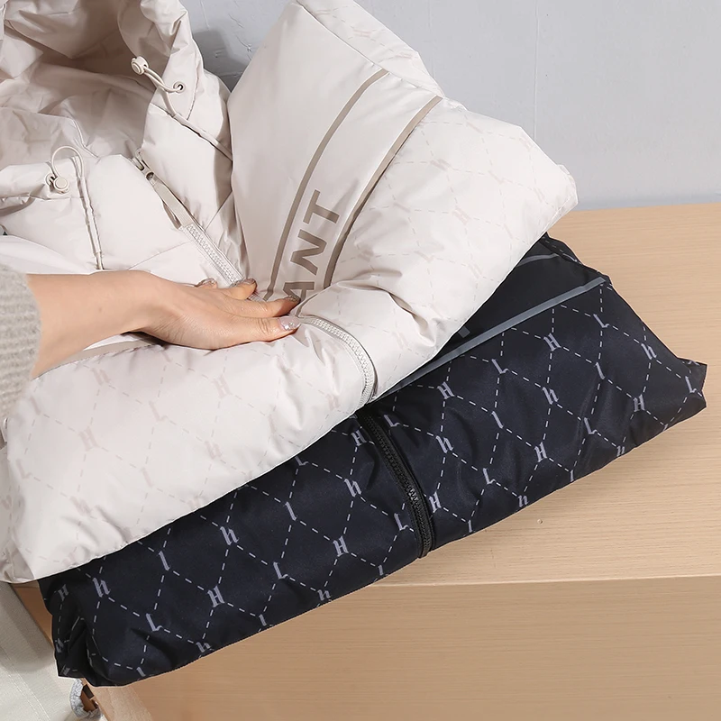 في الهواء الطلق مستوى الشتاء الرجال أسفل Jaet 90% أسفل مبطن يندبروف طارد المياه الدفء الشباب Faion طول منتظم مقنعين #4