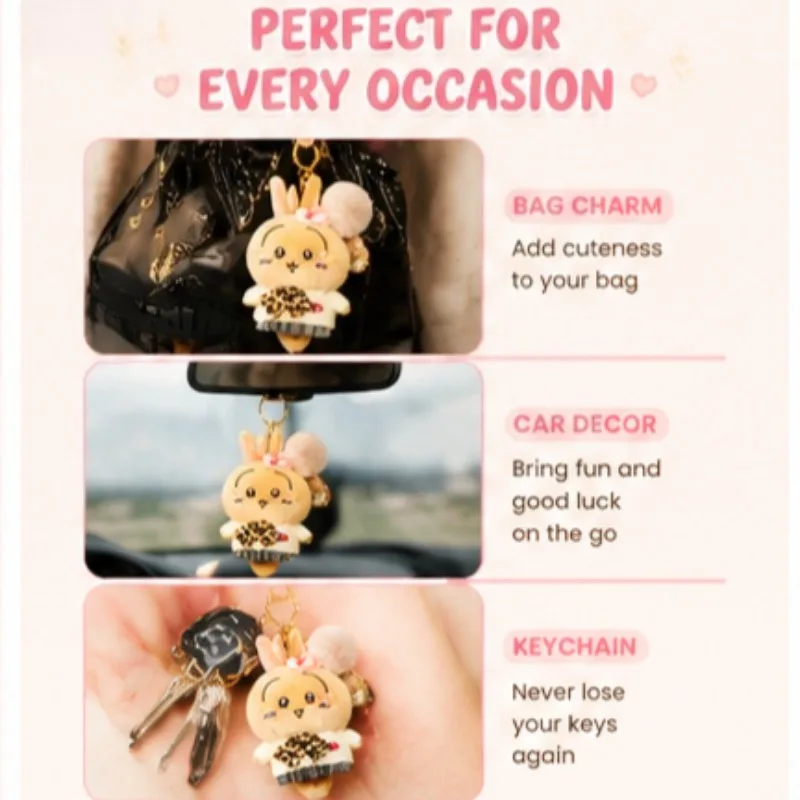 jiyi Usagi 9090 Gal Series Plush KeychainGyaru Style Rabbit Bag