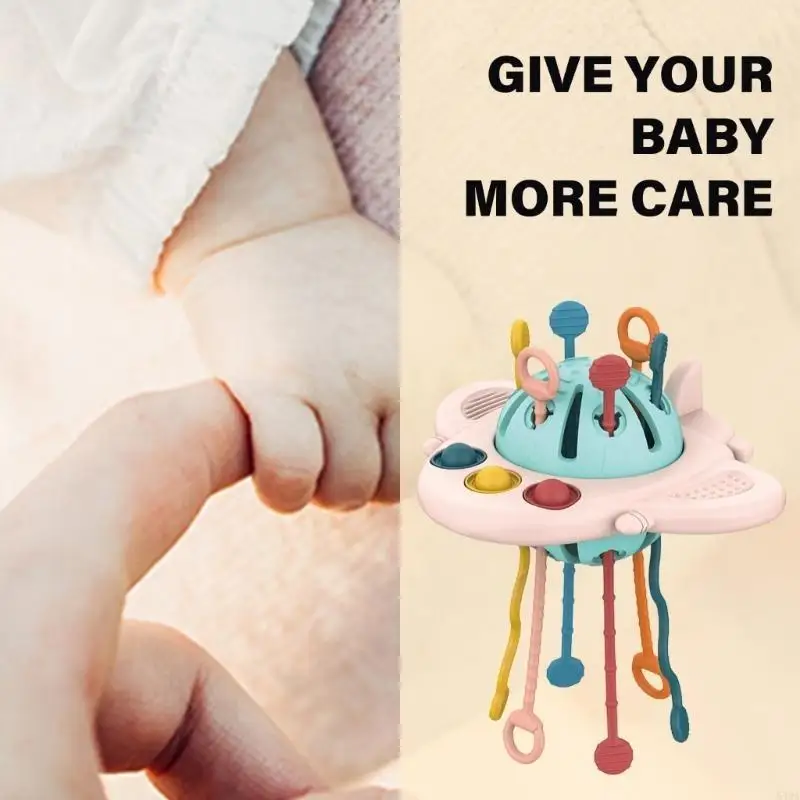 54DA لعبة الطفل الحسية قبضة شكل الطائرات الوليد هدية الطفل لعبة التنمية الحسية #3