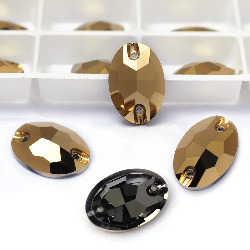 PUBRILEX Aurum All Shapes Aufnähbare Strasssteine Großhandel Neue Nähsteine mit abgeschrägten Kanten für Kleidungs- und Schmuckdekoration – Detail 6
