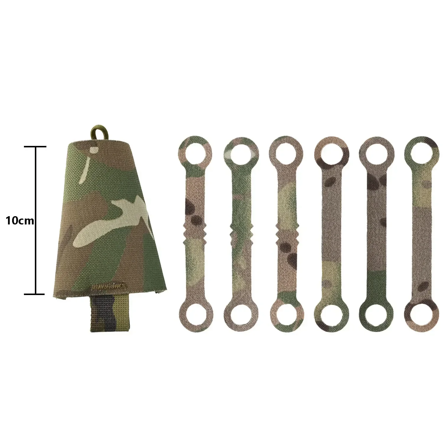 Tactical Chem Light Holders with Carabiner Clip SABADO 6 Pack Glow Sticks Store Pouch Chemlights Keeper for Outdoor Hunting