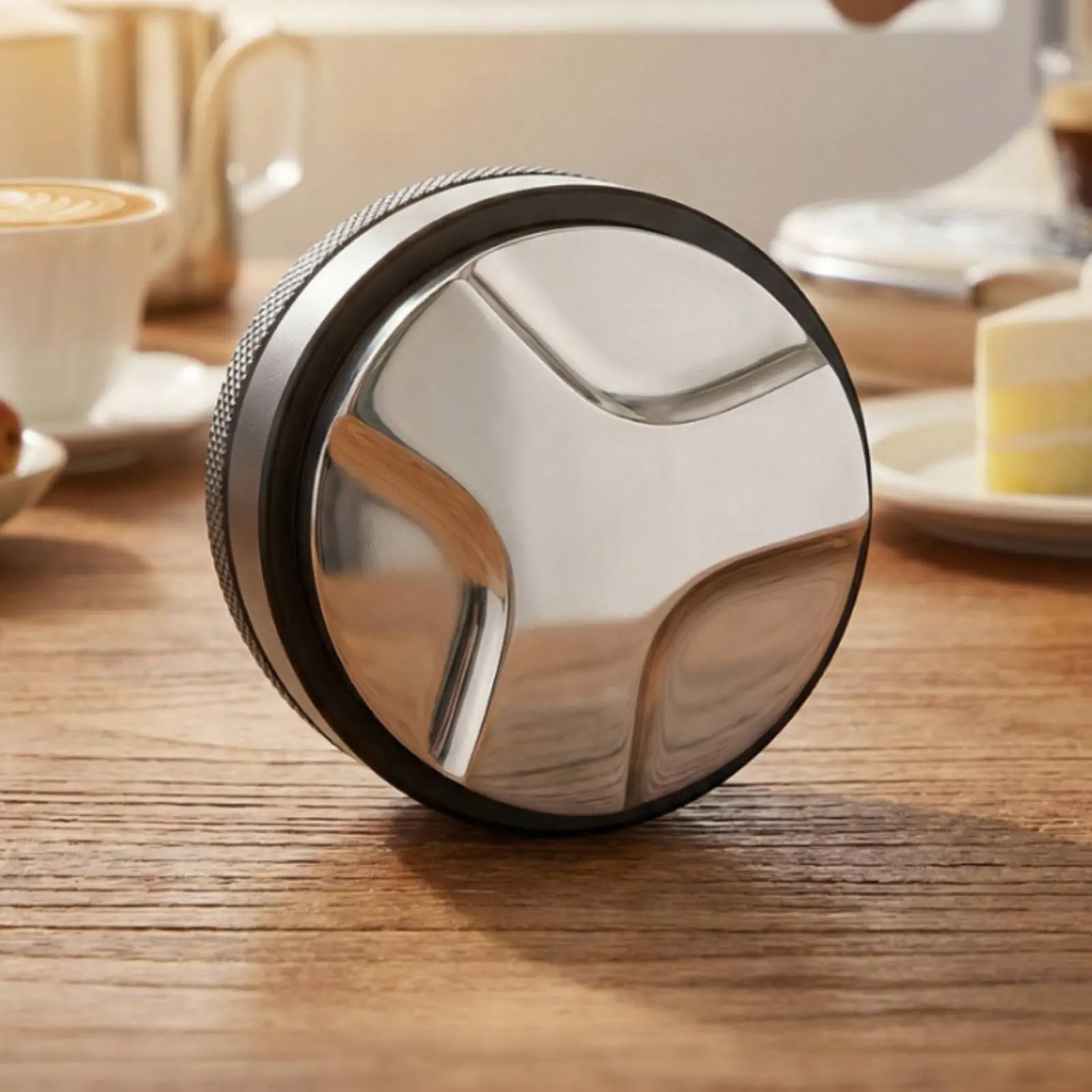 Espresso Tamper Set Calibrated Weighted Tamper Coffee Tamping Kit Easy to Use Polished Finish for Cafe