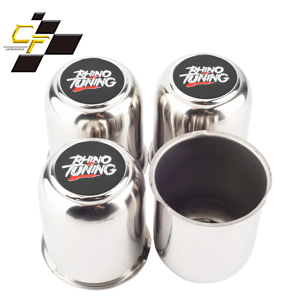 4pcs/1pc Stainless Steel Push Through Center Caps Fit for 3.31