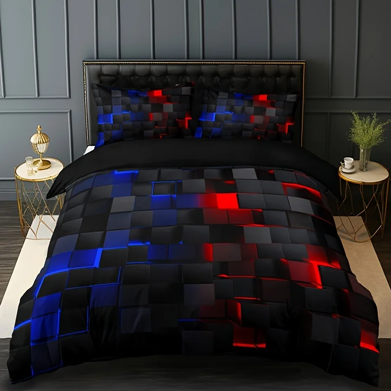 

Soft Breathable Polyester Bedding Wolf Flame Duvet Cover Set for All Seasons Includes 1 Duvet Cover and 2 Pillowcases
