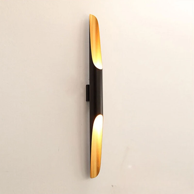 الأمريكية طائرة الخيزران أنبوب مصابيح الحائط الرجعية النمط الصناعي الألومنيوم مطعم مقهى الممر LED الشمعدانات الإنارة #2