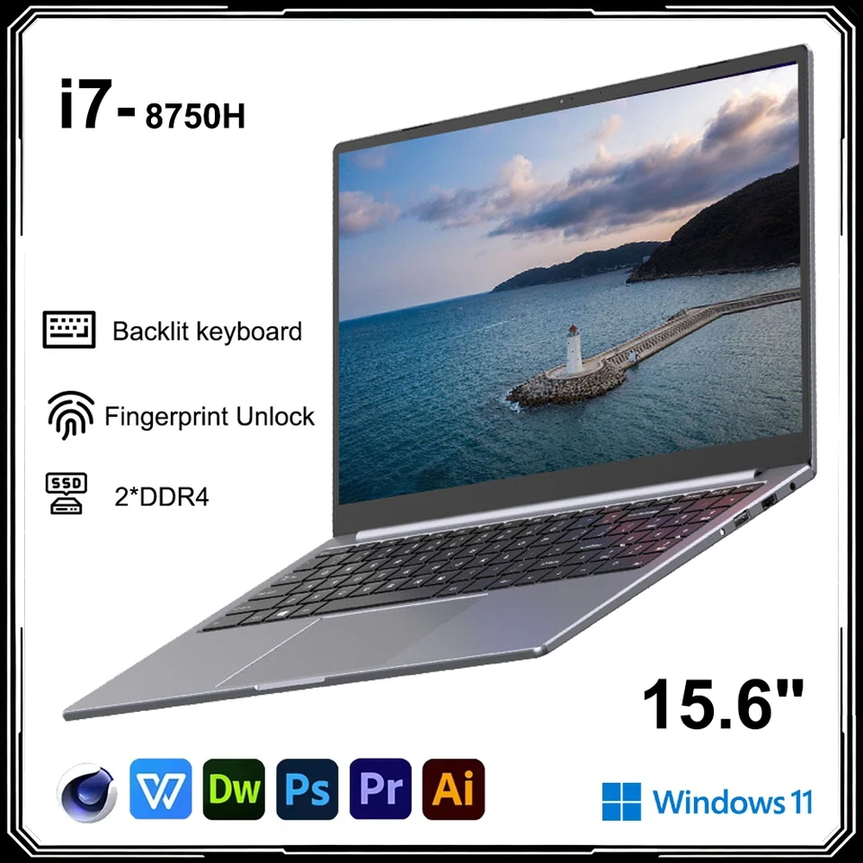 15.6インチ オフィス向けノートパソコン Intel Core i7 8750H 16GB