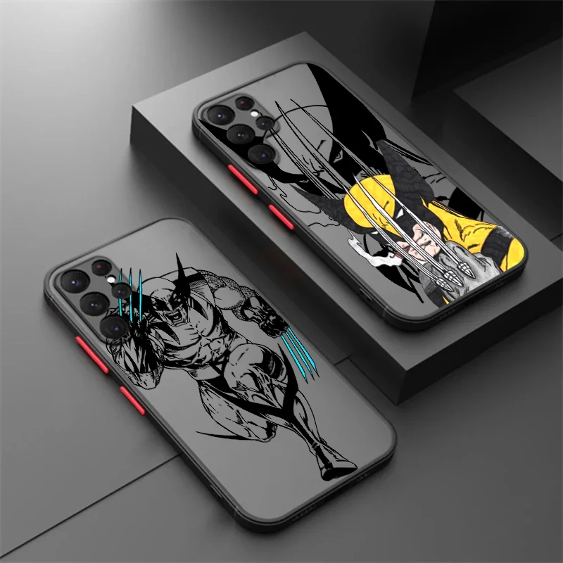 James Howlett Logan Wolverine Frosted Translucent For Samsung Note 20 A35 A03 A54 A31 A22 A34 A14 A24 A04 A55 5G TPU Phone Case