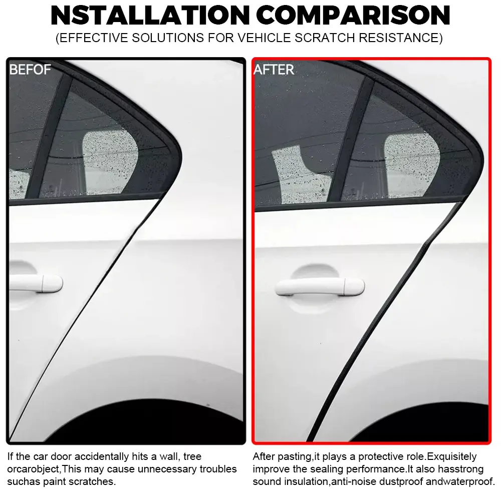 

Универсальная пылезащитная уплотнительная лента из EPDM для автомобильных дверей, 10 футов, с боковой ПВХ-вставкой, для автомобилей, лодок, грузовиков, фургонов и домашнего использования