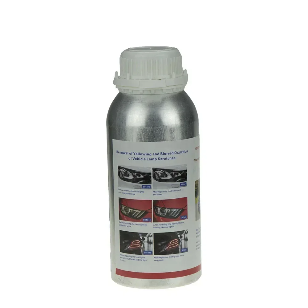800ml Koplampen Vloeibaar Polymeer Koplamp Chemische Polish Reparatie Vloeistof Renovatie Kras Reparatie Polijsten Koplampen Kit